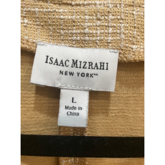 Isaac Mizrahi Stretch Knit Teed Boucle Long Open Cardigan Jacket Women Large - Picture 2 of 12